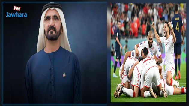 حاكم دبي يهنئ منتخبنا الوطني بفوزه التاريخي على فرنسا