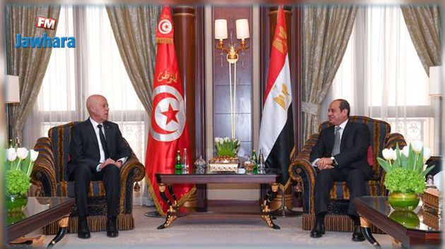 لقاء بين سعيد و السيسي (فيديو)