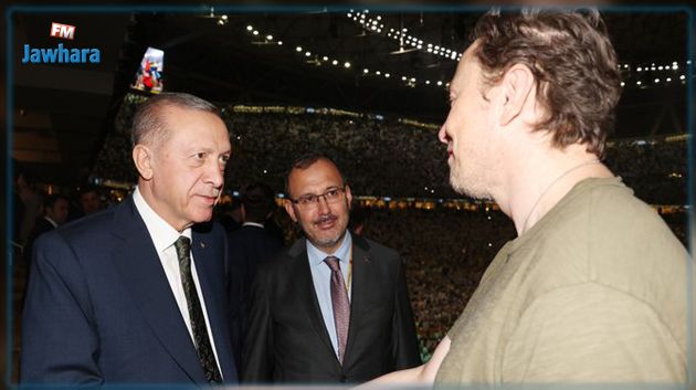 أردوغان يلتقي الملياردير إيلون ماسك في نهائي المونديال (فيديو)