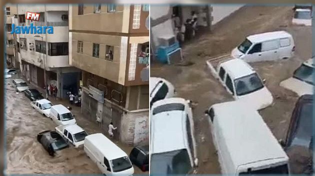السعودية: سيول جارفة تجتاح مكة المكرمة (فيديو)