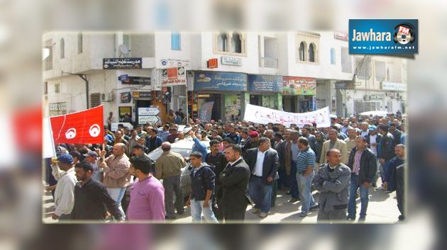  بن قردان : احتجاجات ترافق زيارة الوفد الحكومي