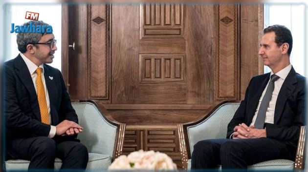بشار الأسد يستقبل وزير الخارجية الإماراتي