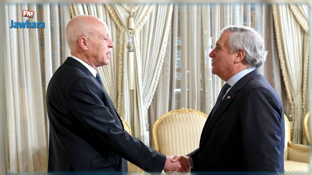 تنفيذ آليات الدعم الثنائي للاقتصاد التونسي، محور لقاء رئيس الجمهورية بنائب رئيسة الحكومة الايطالية 