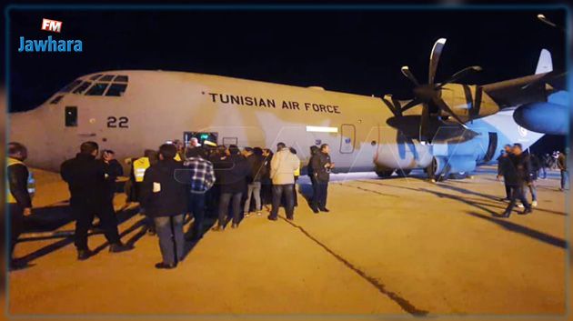 وصول طائرة المساعدات التونسية إلى مطار حلب (صور)