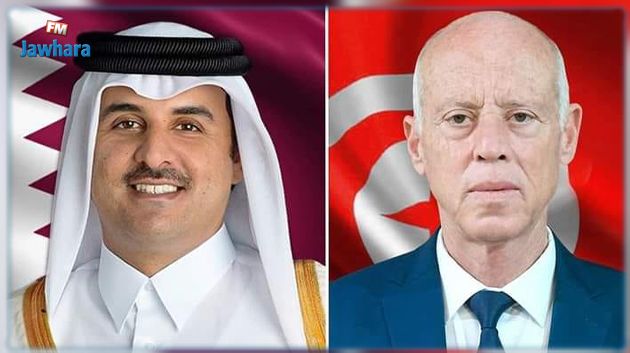 بعد تلقّيه رسالة شفوية منه: سعيّد يُهاتف أمير دولة قطر