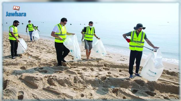 المنستير : جمع قرابة 150 كغ من النفايات البلاستيكية بـ