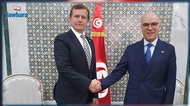 وزير الخارجية وسفير أوكرانيا بتونس يتباحثان سبل تعزيز العلاقات بين البلدين