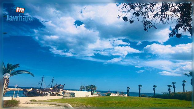 طقس صاف الى قليل السحب بأغلب الجهات