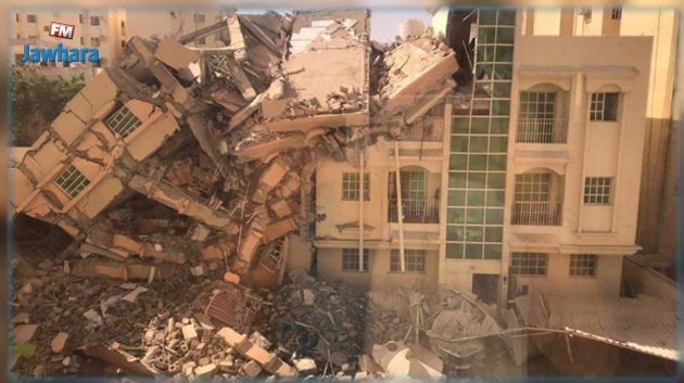 انهيار مبنى في الدوحة.. مقتل شخص وهذه جنسيات القاطنين بالعمارة (فيديو)