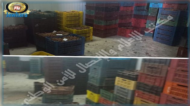 صفاقس: حجز 20 طنا من التمور بمخزن عشوائي