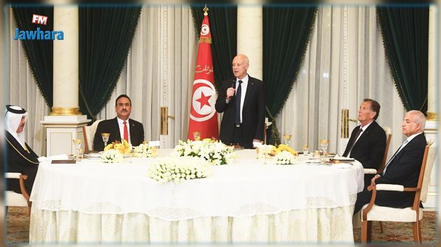 سعيد يشرف على مأدبة إفطار على شرف رؤساء البعثات الدبلوماسية العربية والاسلامية