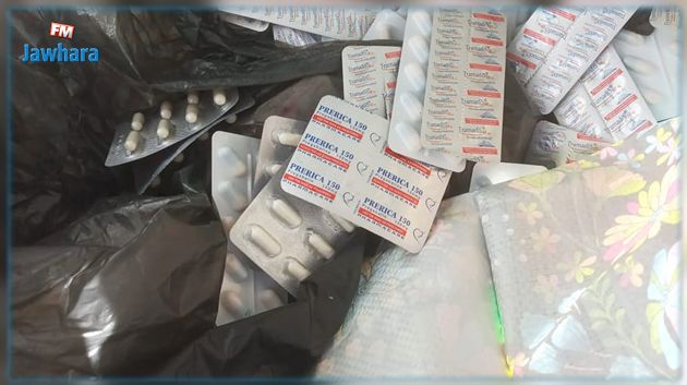 منزل بورقيبة: حجز 11500 حبة دواء أعصاب مهربة
