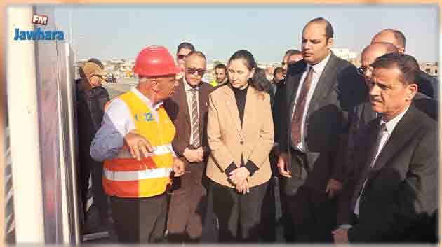 مفترق بن دحّة: وزيرة التجهيز تفتتح الجسر العلوي الرابط بين تونس وباجة 