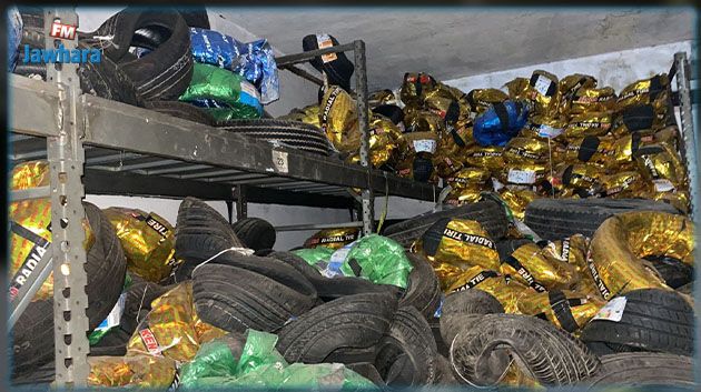 الديوانة: حجز 6035 عجلة مطاطية مهربة خلال الثلاثي الأوّل من 2023