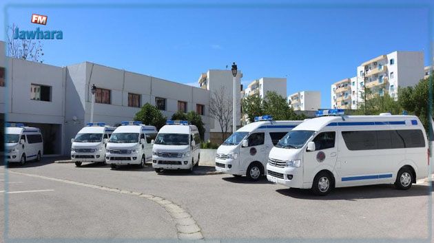 تونس تتسلّم 6 سيارات إسعاف هبة من الصين