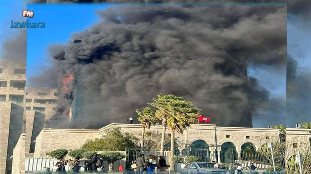 حريق بمقر رئيسي لبنك بالعاصمة: معطيات جديدة