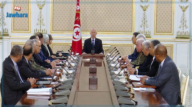 سعيد يشرف على اجتماع مجلس الأمن القومي (فيديو)