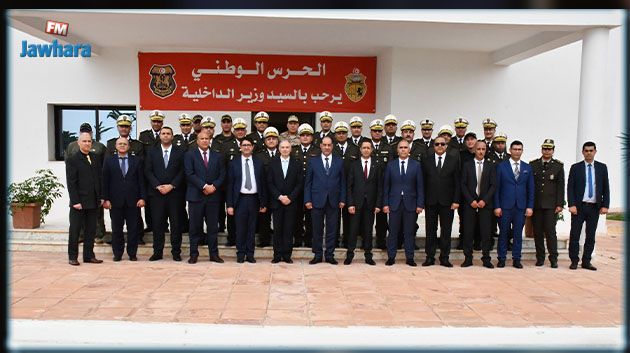 وزير الدّاخليّة يؤدي زيارة عمل إلى الإدارة العامة للحرس الوطني بثكنة العوينة