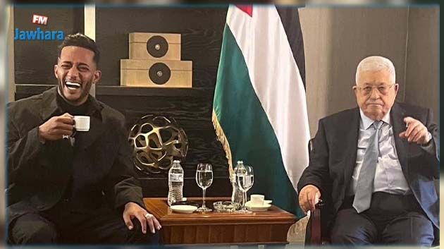 الرئيس الفلسطيني محمود عباس يلتقي محمد رمضان في نيويورك (صور)