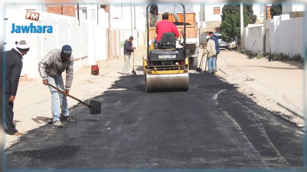 أريانة: انطلاق أشغال تعبيد وصيانة الطرقات