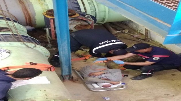 جندوبة: إنقاذ عامل اثر سقوطه في محطة ضخ