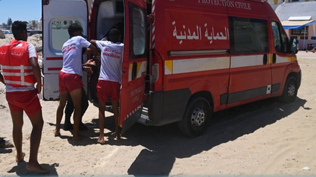 نابل: وفاة أربعيني غرقا وإسعاف 4 آخرين قدموا من قرقنة في رحلة ترفيهية