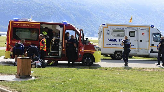 فرنسا: 'لا دليل على دافع إرهابي وراء حادث الطعن في آنسي' (فيديو)