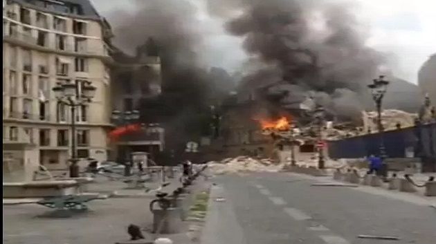 بينهم حالات حرجة: 16 مصابا في انفجار للغاز ببناية في باريس