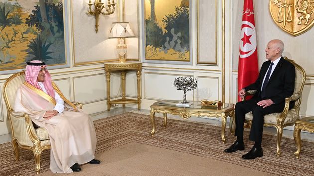  رئيس الجمهورية يستقبل وزير المالية السعودي