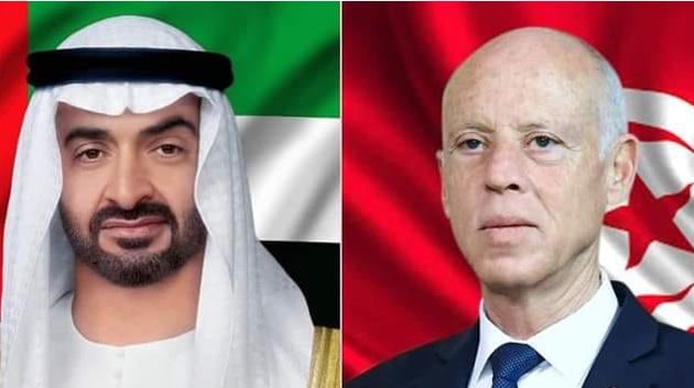 مكالة هاتفية بين رئيس الجمهورية ورئيس دولة الامارات