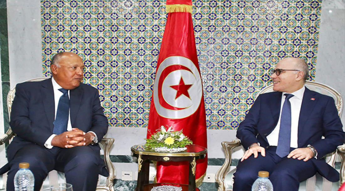 وزيرا خارجية تونس ومصر يؤكّدان على أهمية الإسراع في تنفيذ اتفاقات اللجنة العليا المشتركة وزيرا خارجية تونس ومصر يؤكّدان على أهمية الإسراع في تنفيذ اتفاقات اللجنة العليا المشتركة