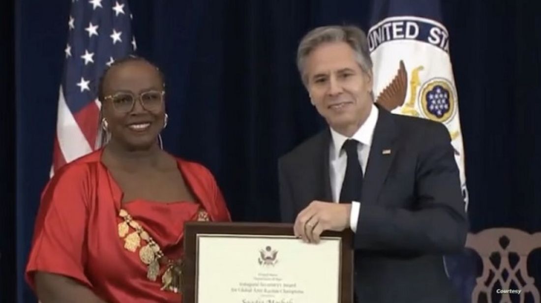 الخارجية الأميركية تكرم ناشطة تونسية في مجال مكافحة العنصرية الخارجية الأميركية تكرم ناشطة تونسية في مجال مكافحة العنصرية