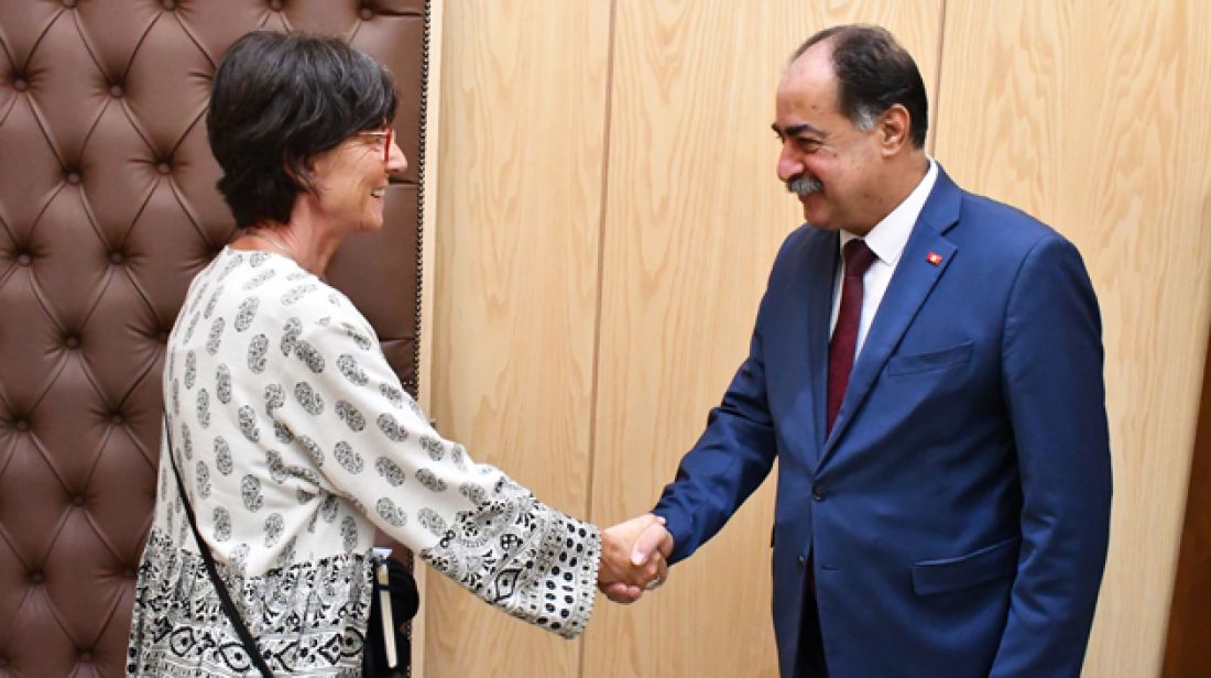 وزير الداخلية يلتقي رئيسة مكتب مفوضية الأمم المتحدة لشؤون اللاجئين بتونس وزير الداخلية يلتقي رئيسة مكتب مفوضية الأمم المتحدة لشؤون اللاجئين بتونس