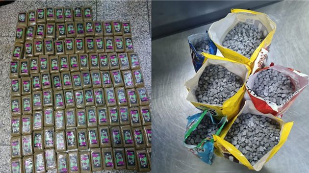 مطار قرطاج: ضبط 234 صفيحة من 'الزطلة' وأكثر من 10000 قرص 'إكستازي'
