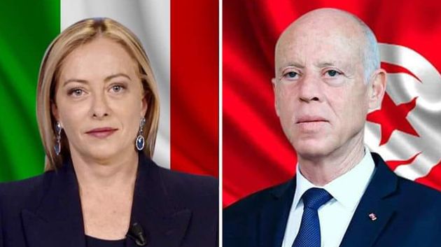 التنسيق في مجال مكافحة الهجرة غير النظامية محور مكالمة هاتفية بين سعيّد وميلوني