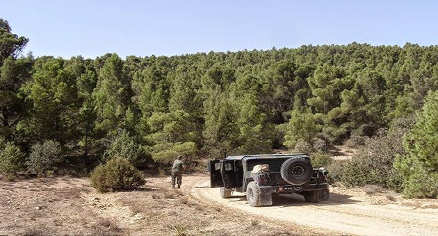 انفجار لغم ارضي بجبل سمامة