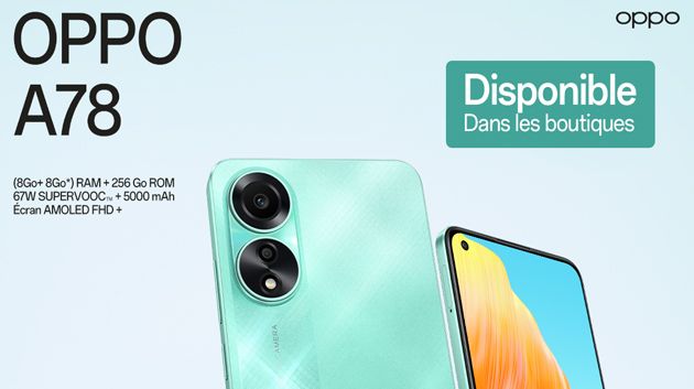 OPPO  تكشف عن هاتفها الذكيّ الجديد A78 في تونس