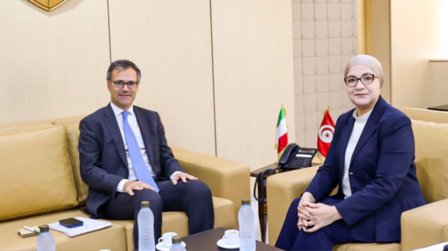 وزيرة العدل تستقبل سفير إيطاليا بتونس