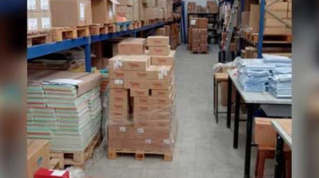 حجز أدوات مدرسيّة ومكتبيّة مهرّبة بقيمة تفوق الـ 2،8 مليون دينار