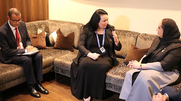 وزيرة الأسرة والمرأة تلتقي بوزيرة الاسكان والتخطيط العمراني البحرينية