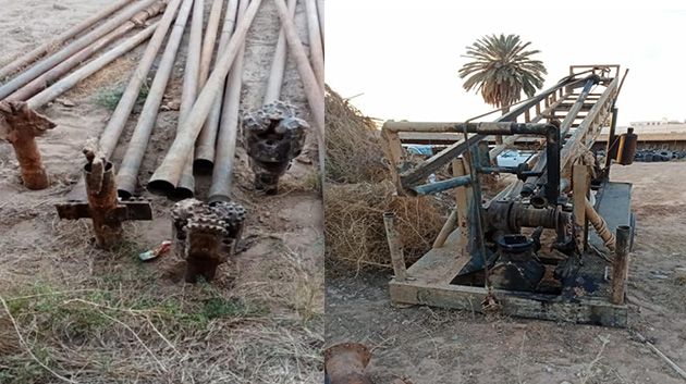 الحفر العشوائي للآبار العميقة بصفاقس: حجز معدات وتحرير محاضر عدلية ضد المخالفين