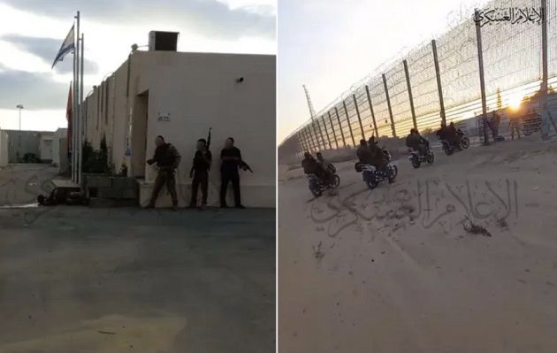 بالصور: عناصر كتـ.ـائب القـ.ـسّام داخل مستوطنات غلاف غزة