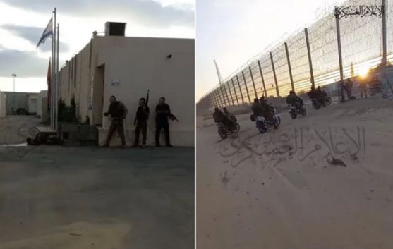 بالصور: عناصر كتـ.ـائب القـ.ـسّام داخل مستوطنات غلاف غزة