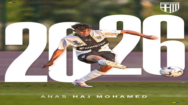 بارما الايطالي يمدّد عقد مهاجمه التونسي أنس الحاج محمد الى 2026