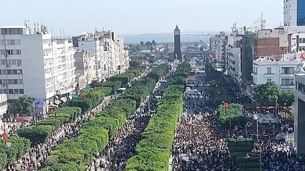 الداخلية: عدد المشاركين في المسيرات تضامنا مع فلسطـ.ين