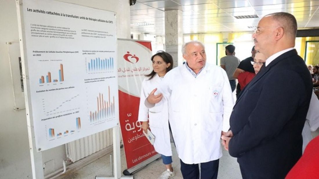 وزير الصحة يطّلع على آخر الاستعدادات للحملة الوطنية للتبرع بالدم لفائدة الفلسـ.طينيين وزير الصحة يطّلع على آخر الاستعدادات للحملة الوطنية للتبرع بالدم لفائدة الفلسـ.طينيين