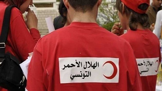 القيروان : تركيز خيمة للهلال الأحمر لجمع التبرعات لفلسـ.طين 