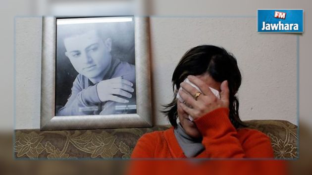 رد فعل والدة الفلسطيني الذي أعدمه داعش (صور)