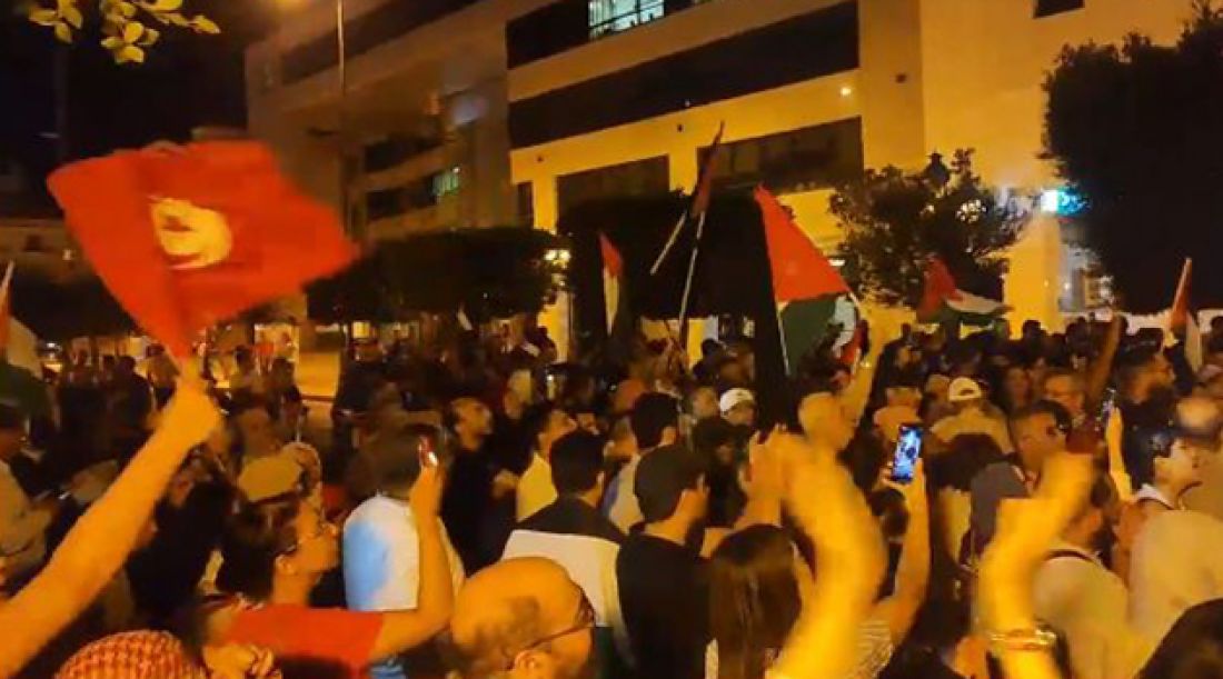 الرابطة توجه رسالة مفتوحة للمجتمع الدولي.. وقفة تضامنية مع غزّة أمام سفارة فرنسا الرابطة توجه رسالة مفتوحة للمجتمع الدولي.. وقفة تضامنية مع غزّة أمام سفارة فرنسا