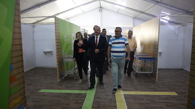 لاستقبال الجرحى الفلسطينيين: وزير الصّحة يُعاين مدى جاهزية المستشفى الميداني بالياسمينات